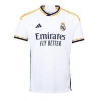 Camisa de Futebol Real Madrid Jude Bellingham #5 Equipamento Principal 2023-24 Manga Curta